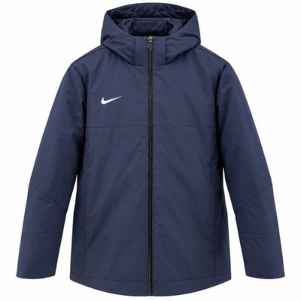 Nike 550 Down Hooded Parka Football Team Issued Navy Blue Size L DJ6526-419 NWT
